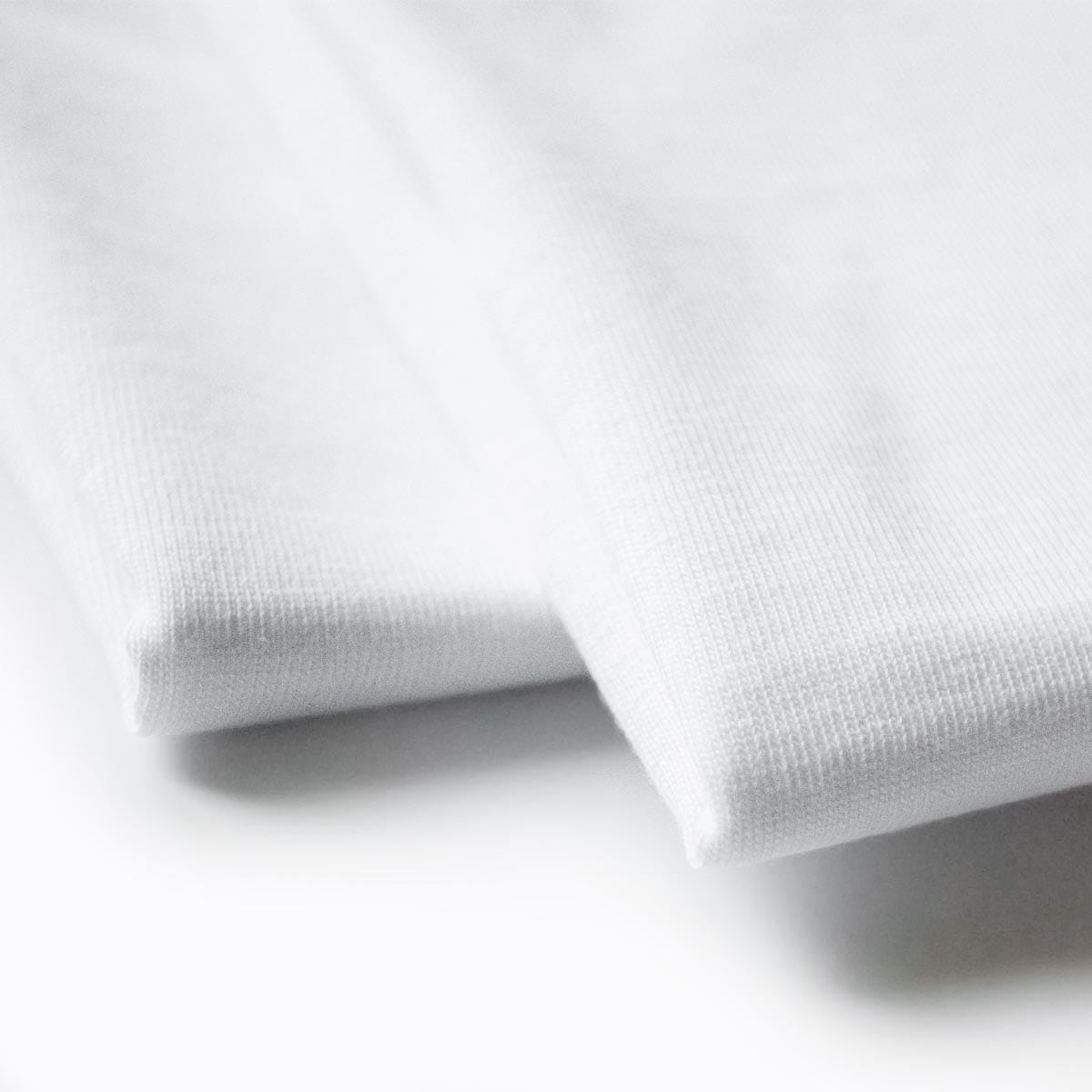 Tricouri cupluri 2 Hearts , detaliu textura tricouri albe