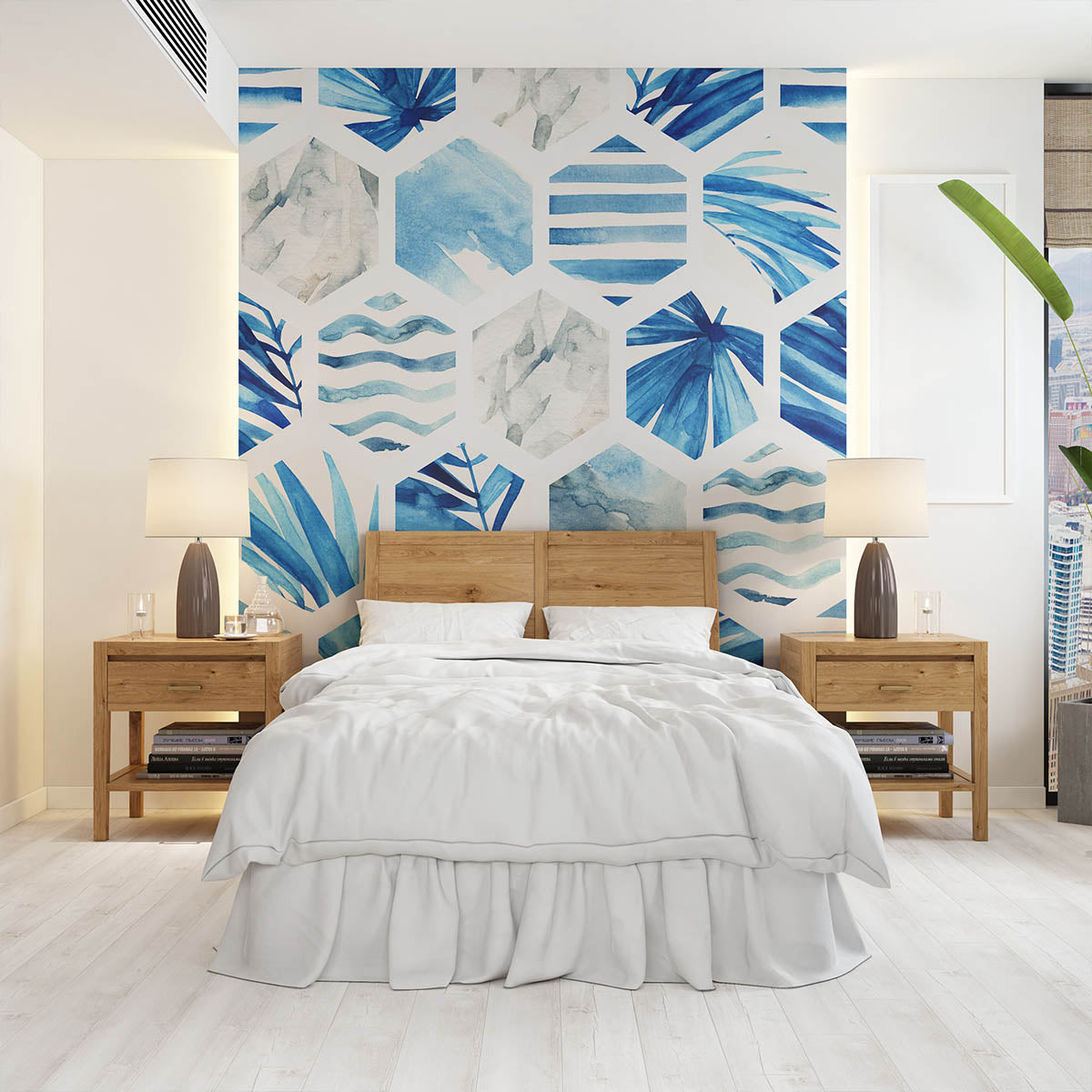 Fototapet Albastru pictural 1