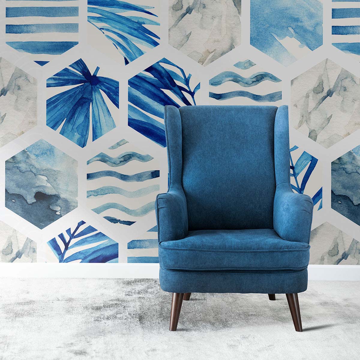 Fototapet Albastru pictural 1