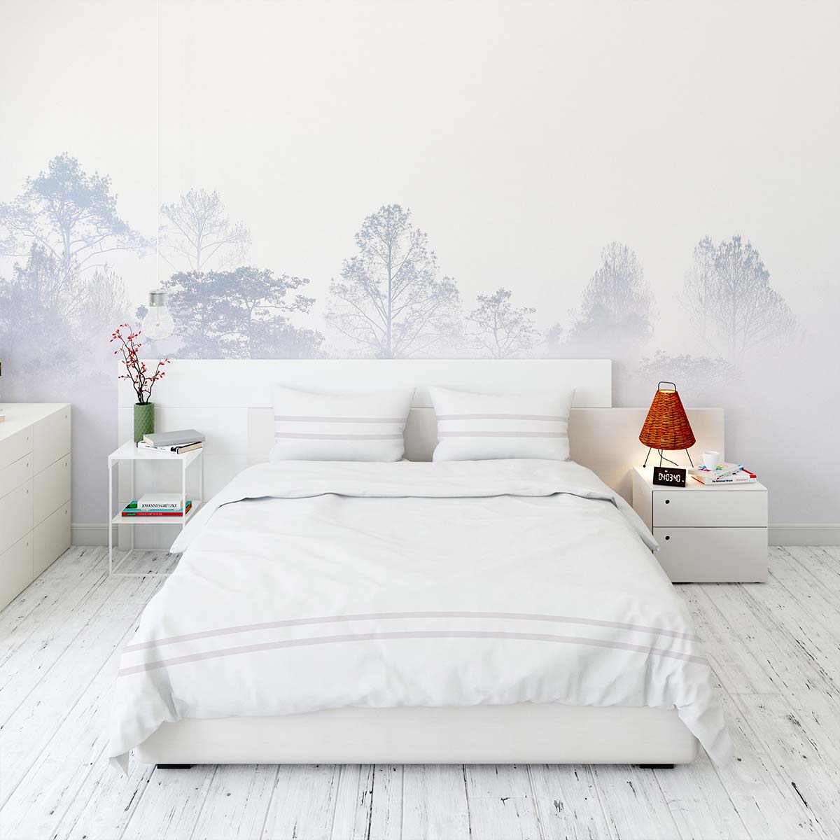 Fototapet Siluete in padure 1