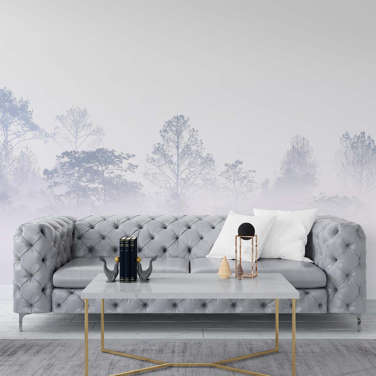 Fototapet Siluete in padure 1