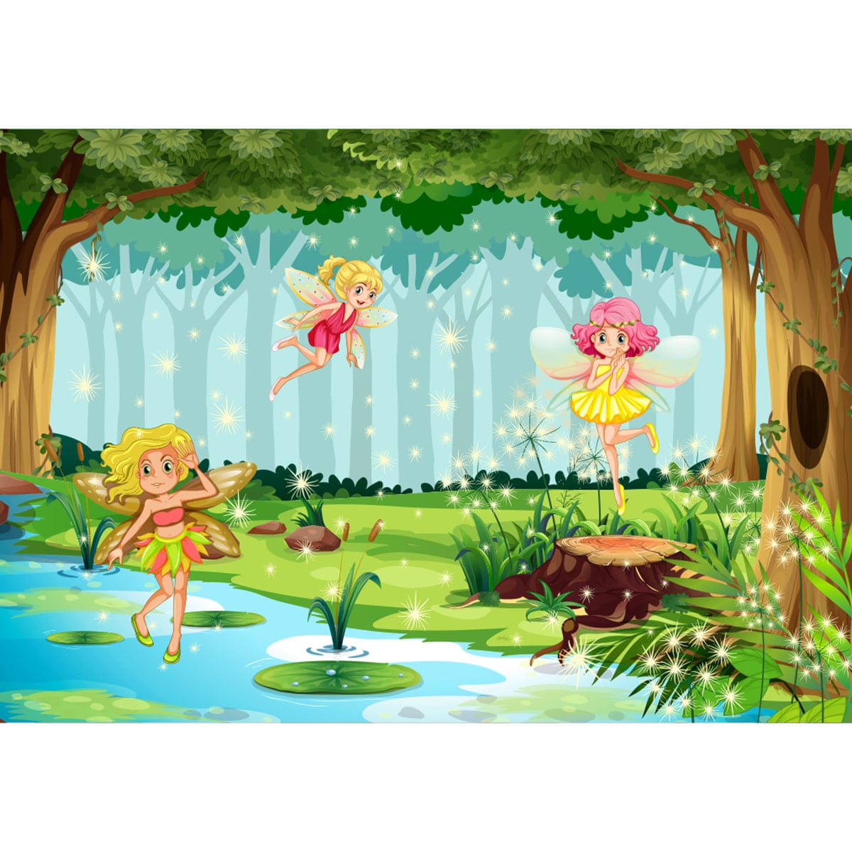 Fototapet Zane in padure 1