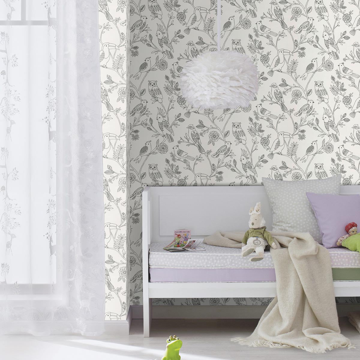 Fototapet copii Coloreaza pasarile 1