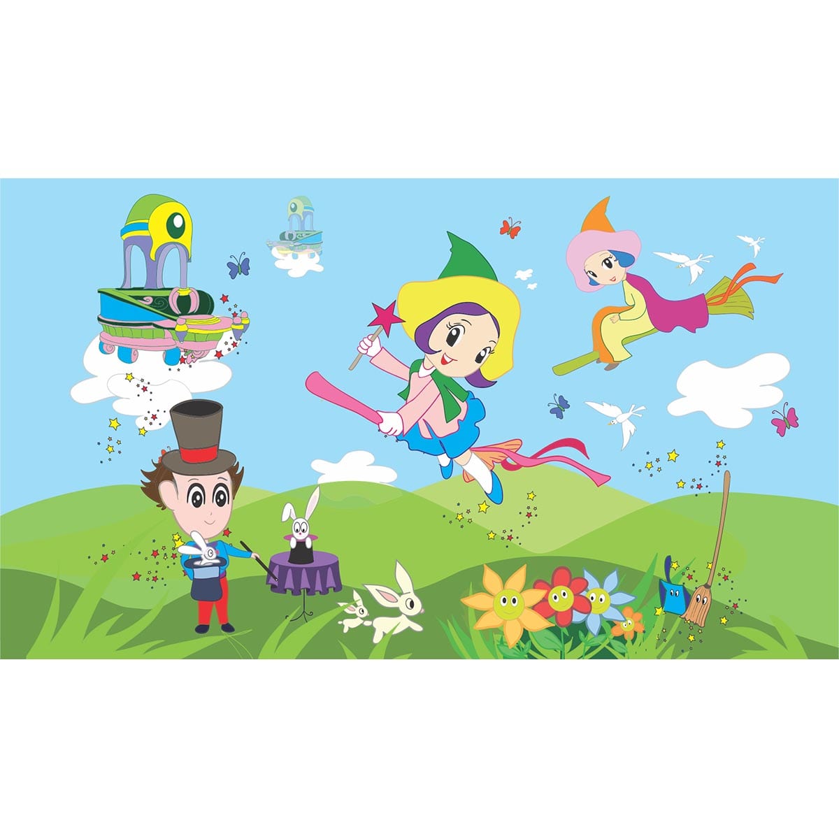 Fototapet copii Magicieni 1