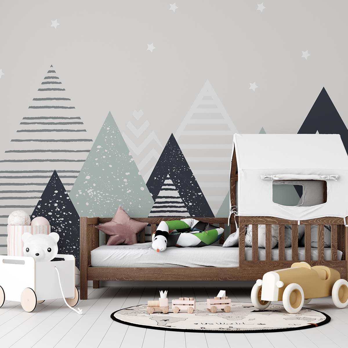 Fototapet copii Mountains baietel 2