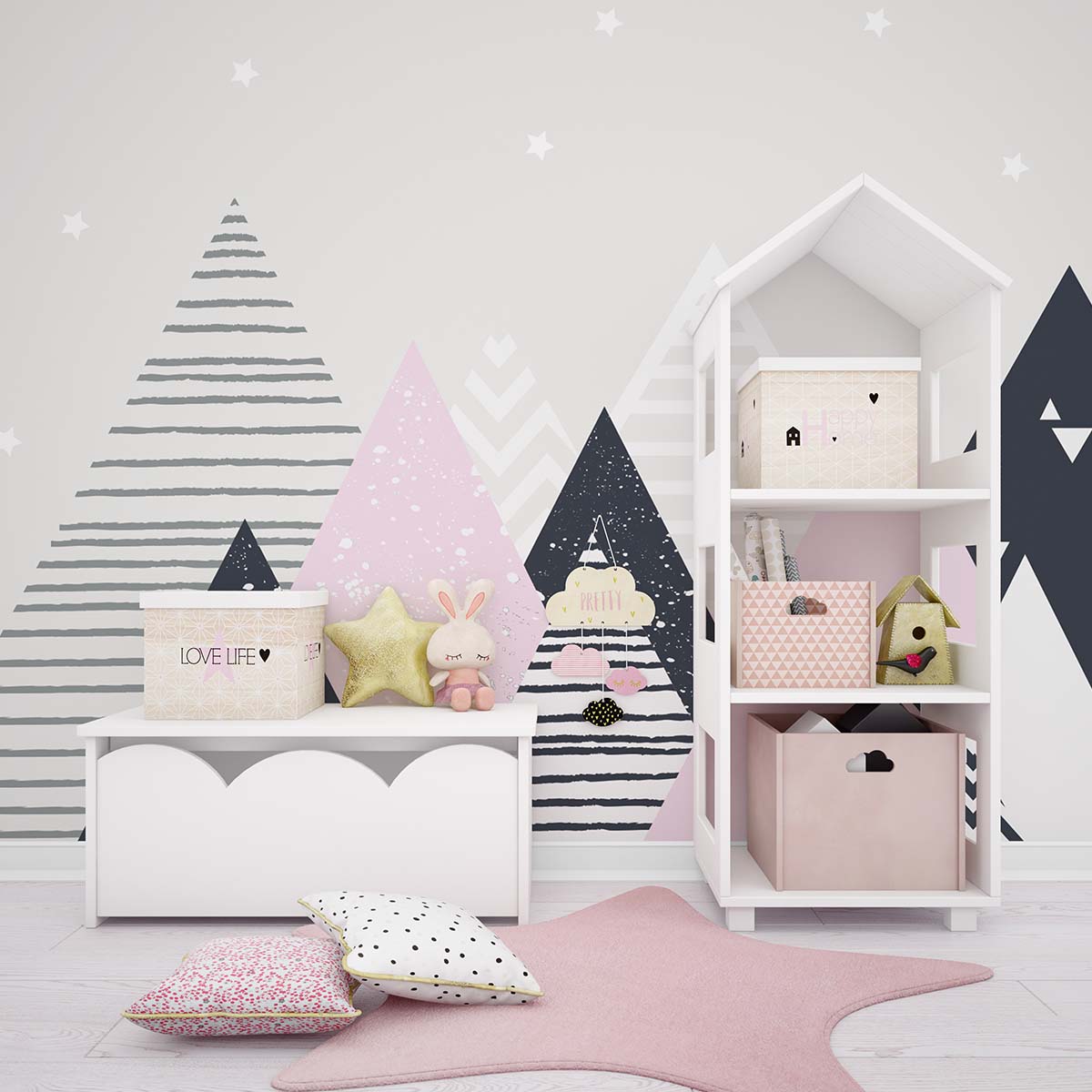 Fototapet copii Mountains fetita 2