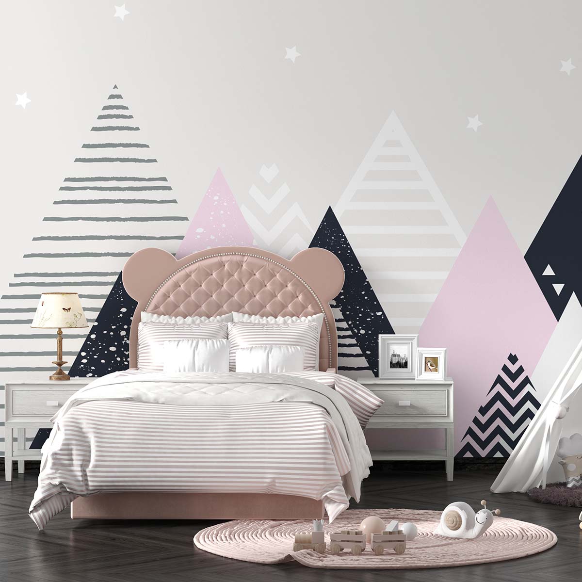 Fototapet copii Mountains fetita 2