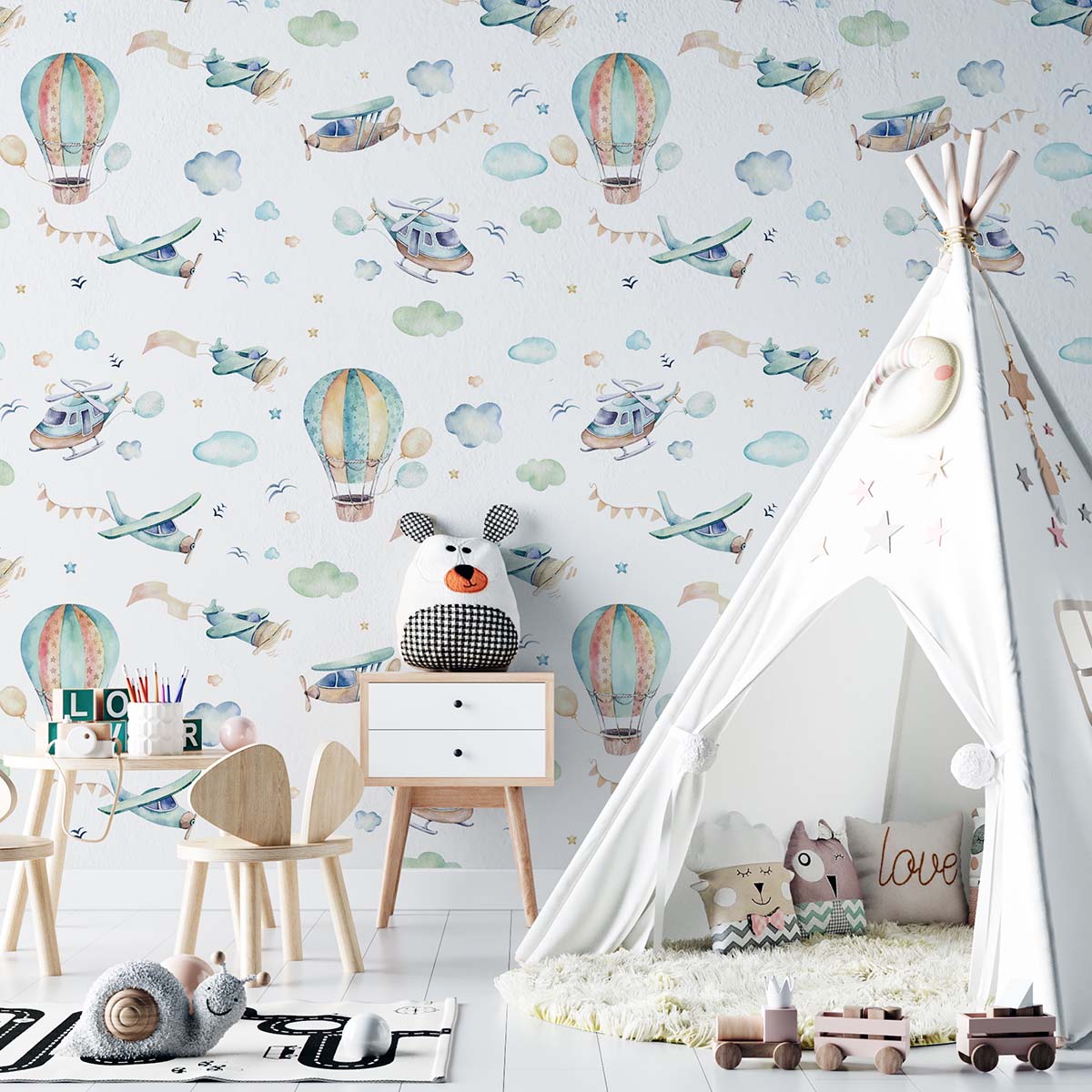 Fototapet copii Prin aer 1