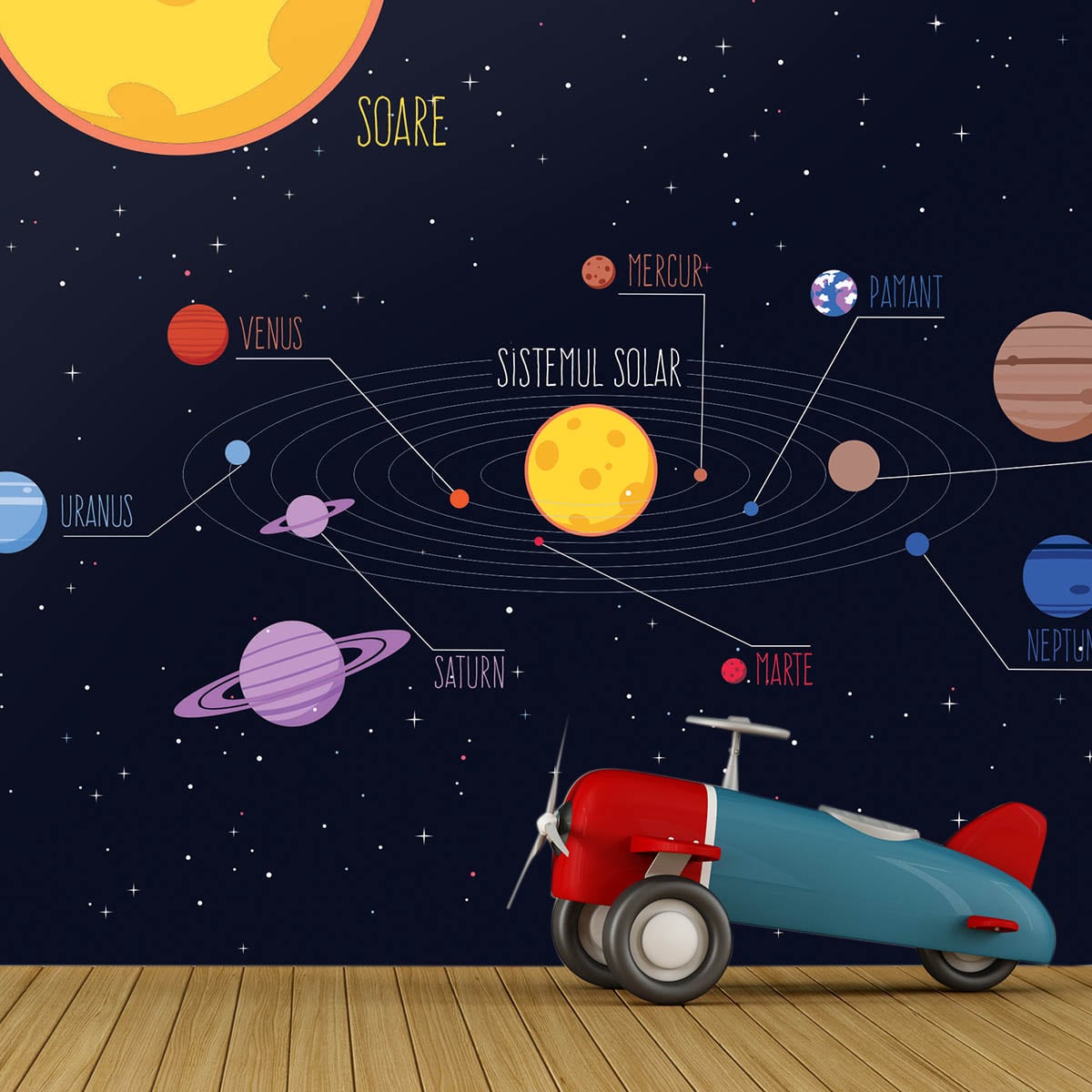 Fototapet copii Sistemul solar 2