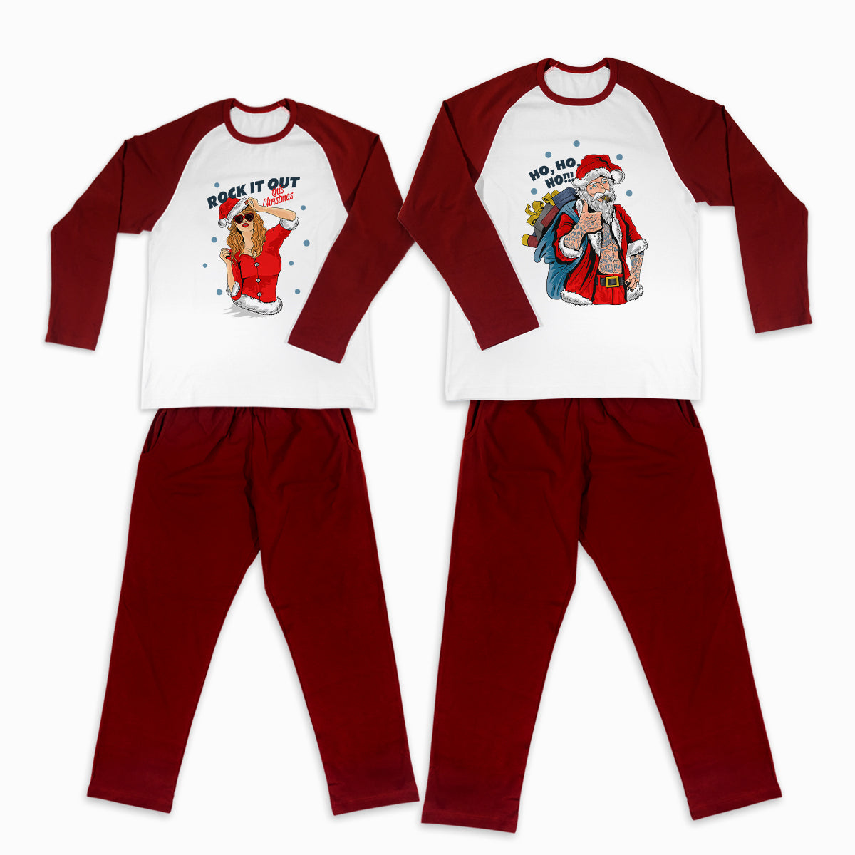 Pijamale Personalizate Cupluri Christmas Rock