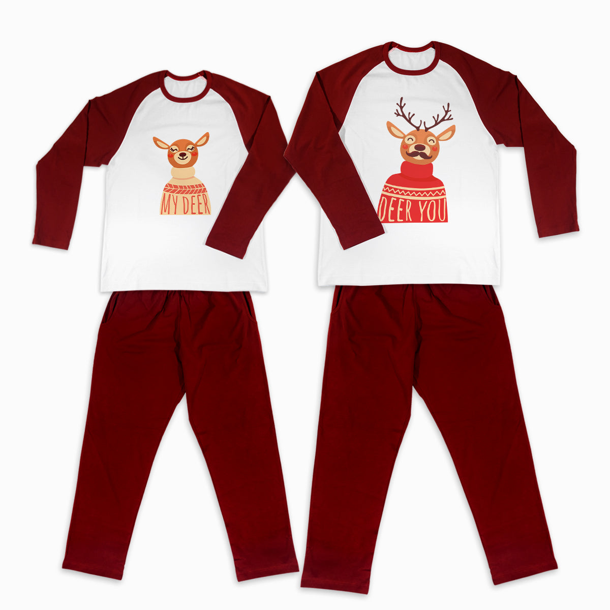Pijamale Personalizate Cupluri Deer Couple 12
