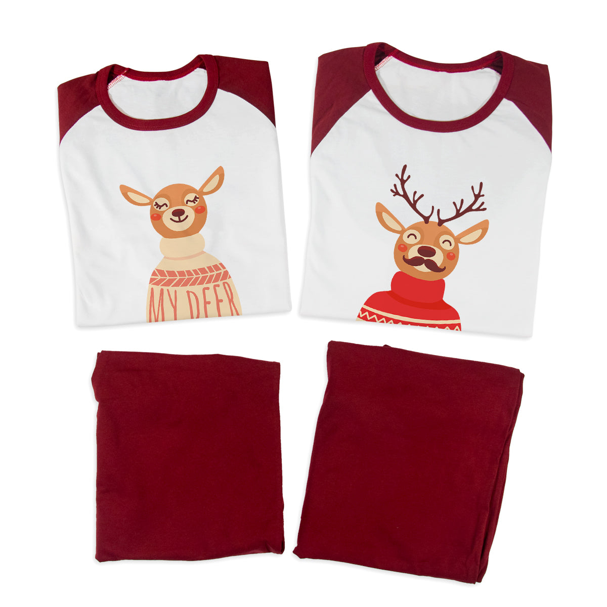 Pijamale Personalizate Cupluri Deer Couple