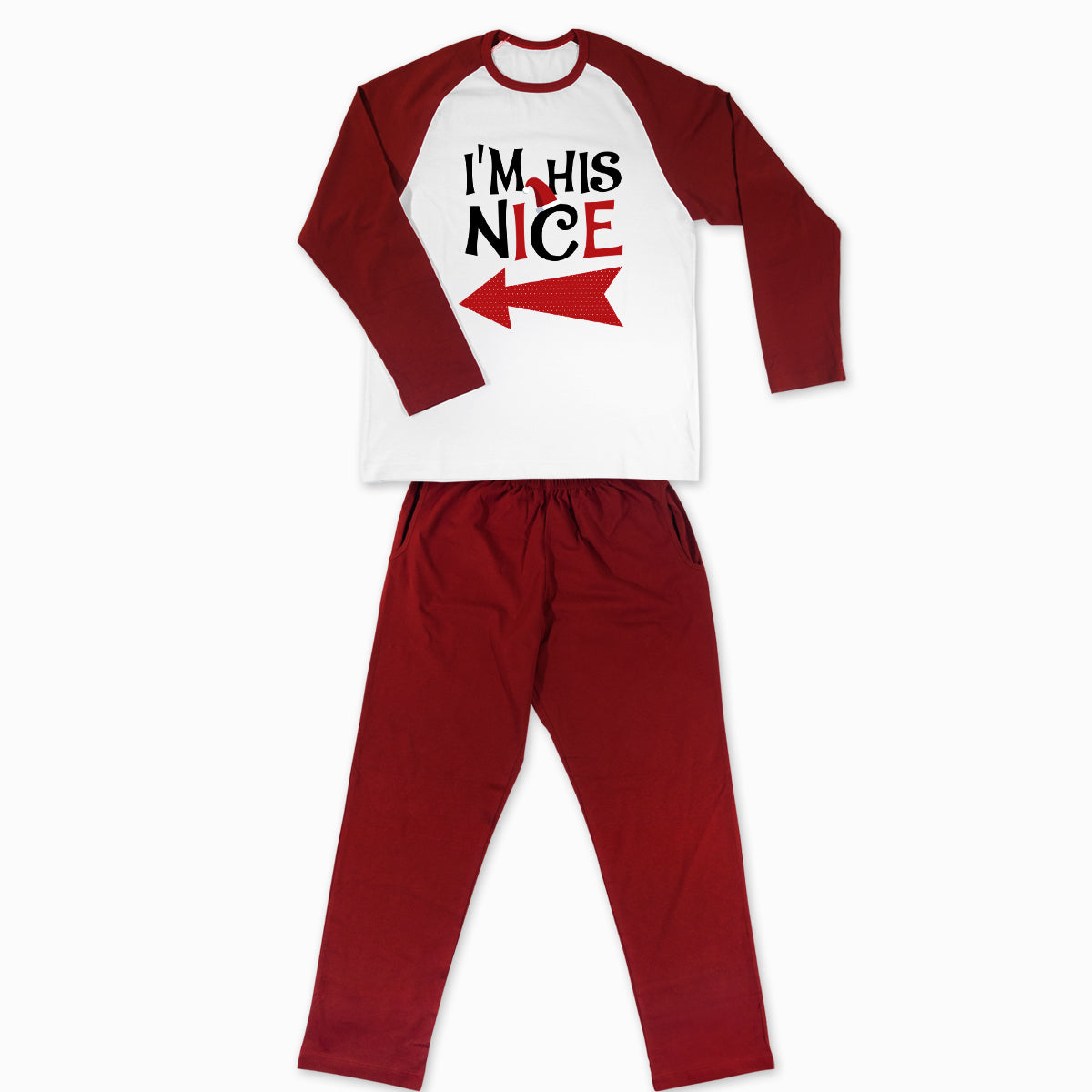 Pijamale Personalizate Cupluri Naughty and Nice