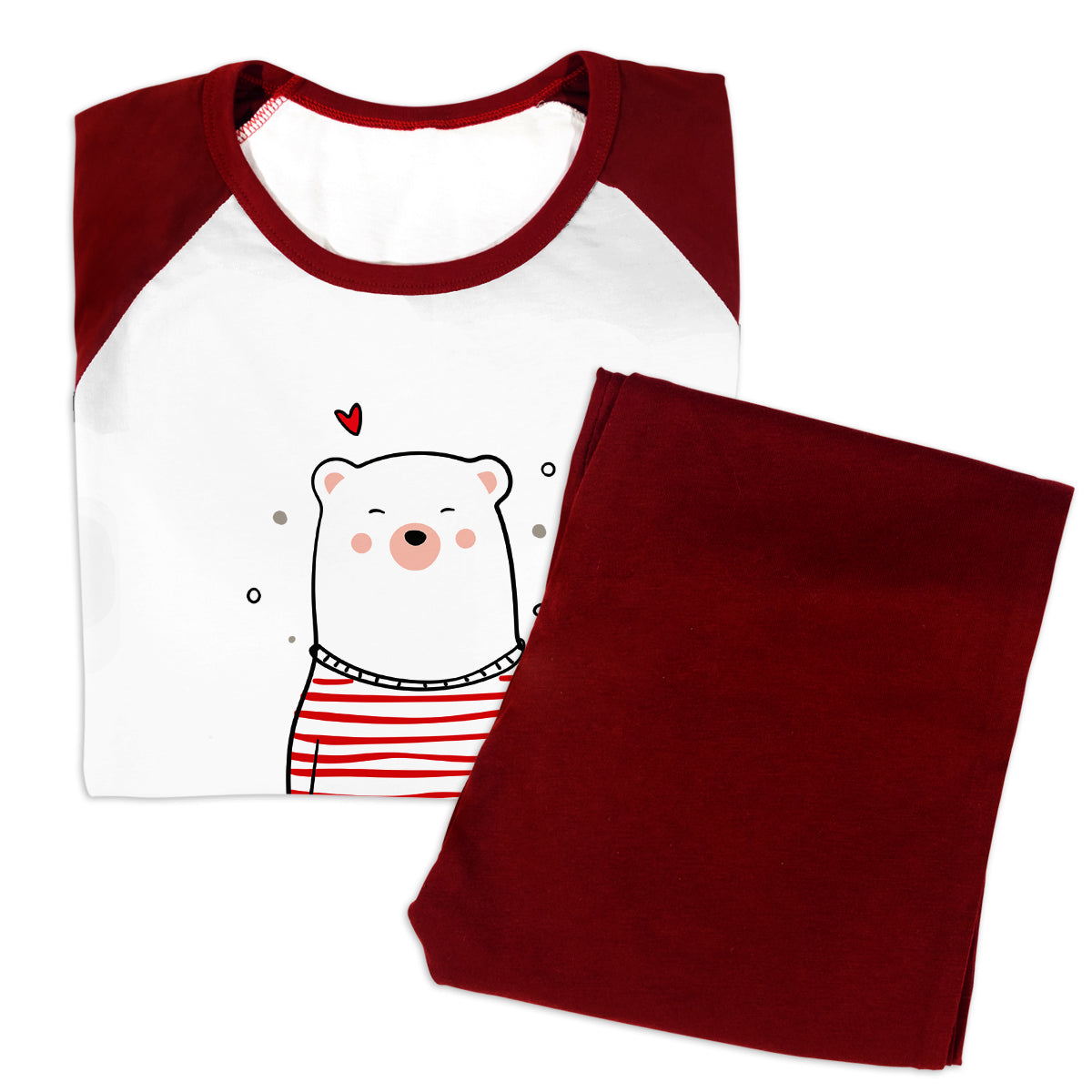 Pijamale Personalizate Cupluri Polar Bear Love