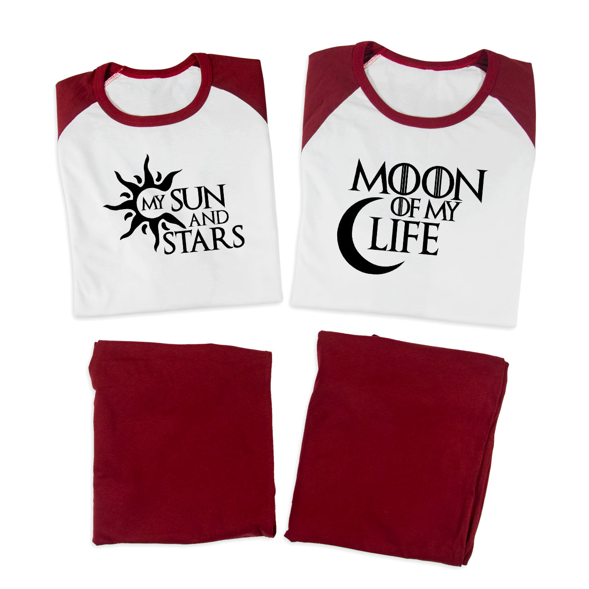 Pijamale Personalizate Cupluri Sun and Moon