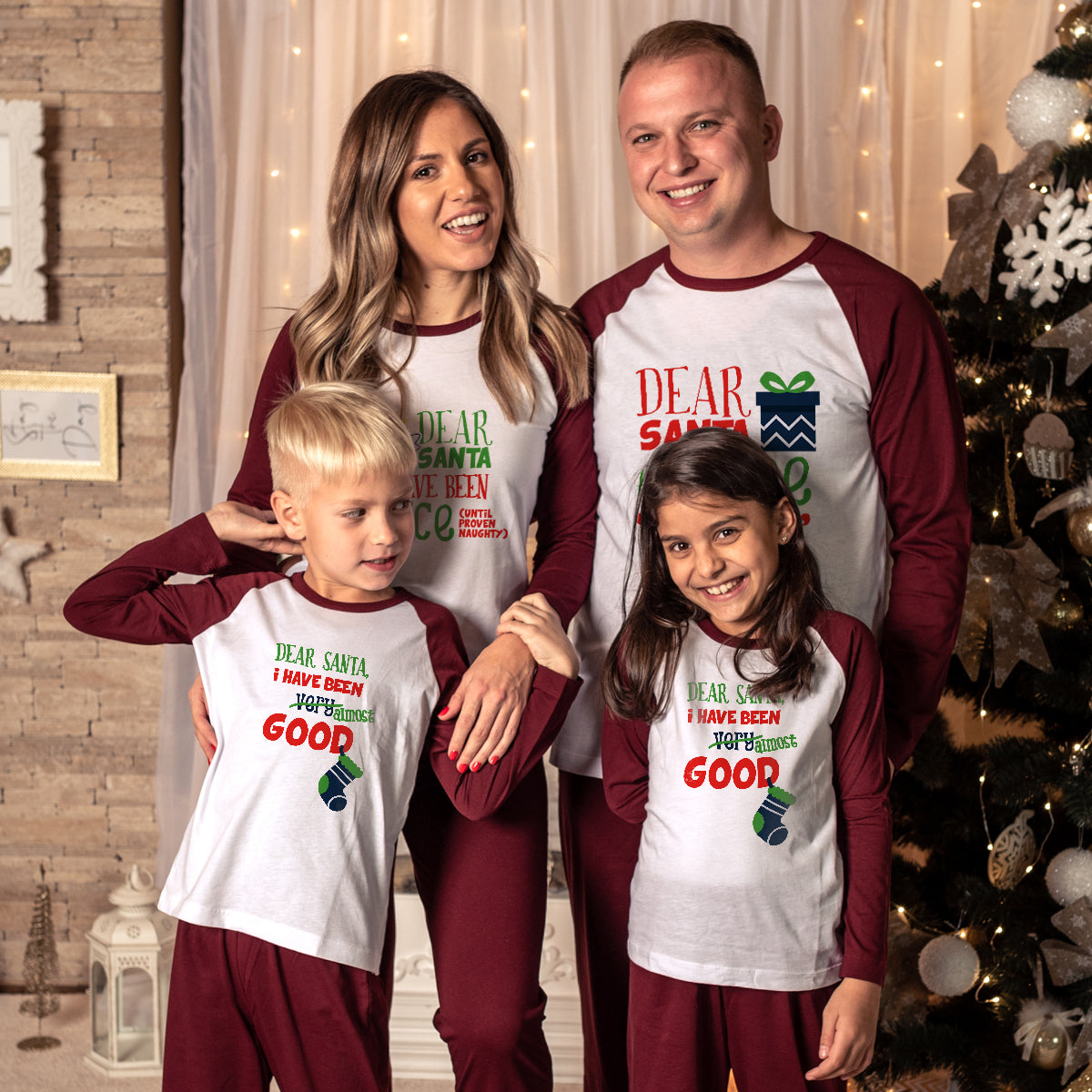 Pijamale Personalizate Familie Dear Santa 3