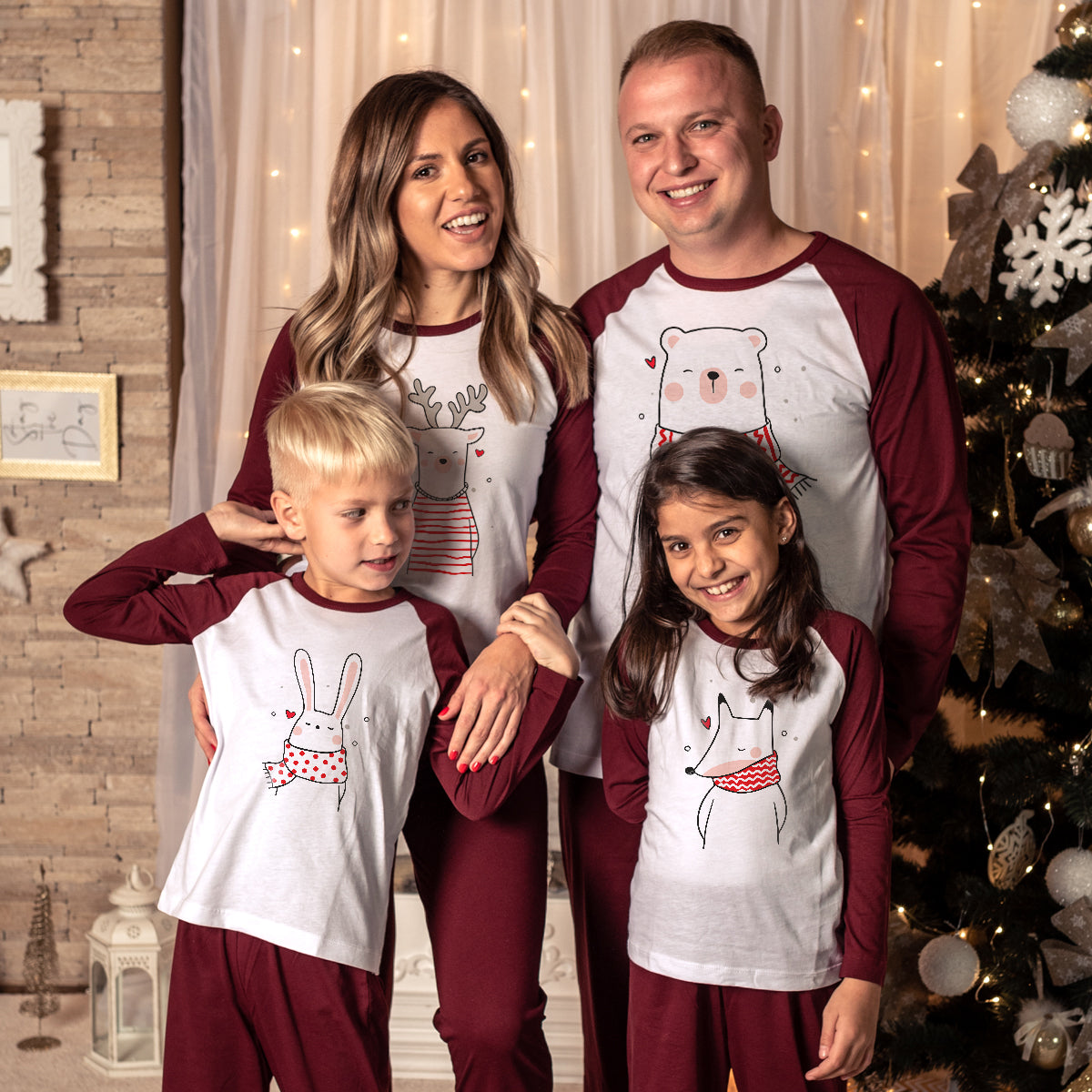 Pijamale Personalizate Familie Polar Family 8