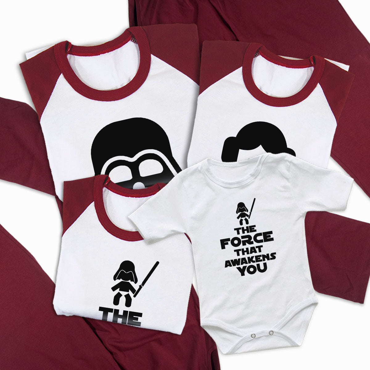 Pijamale Personalizate Familie The Force 2 2