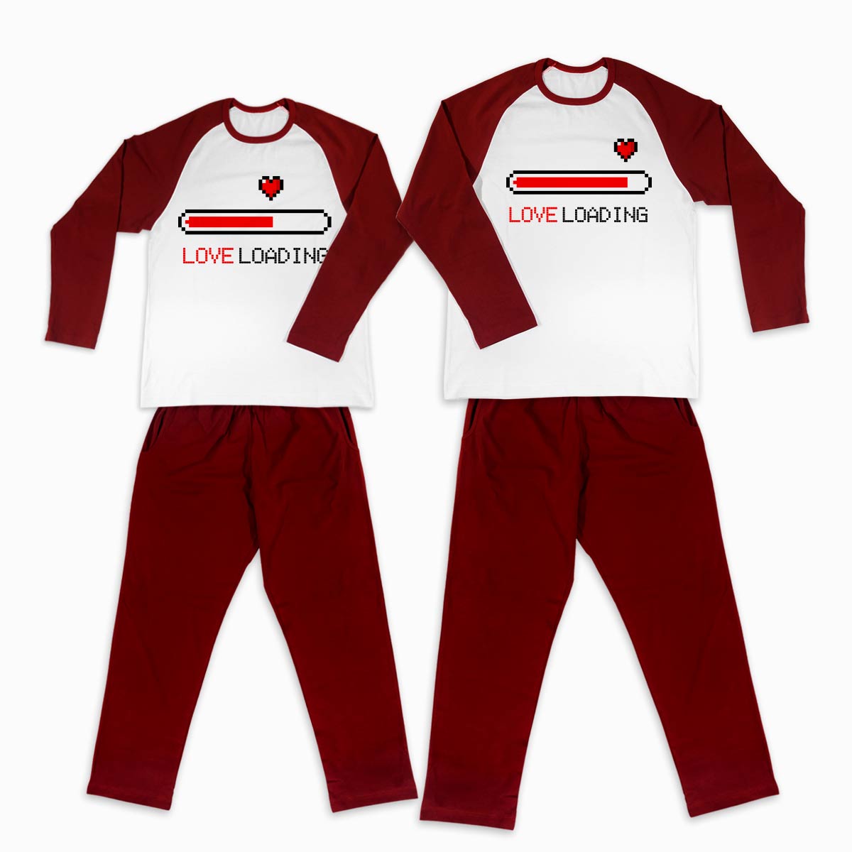 Pijamale personalizate cupluri Love Loading 1