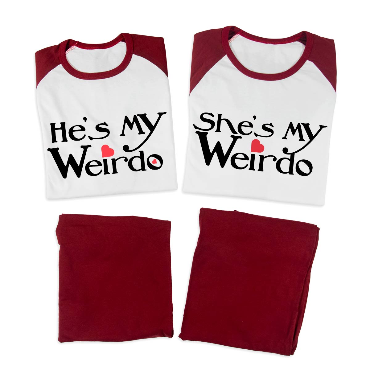 Pijamale personalizate cupluri Weirdo 2
