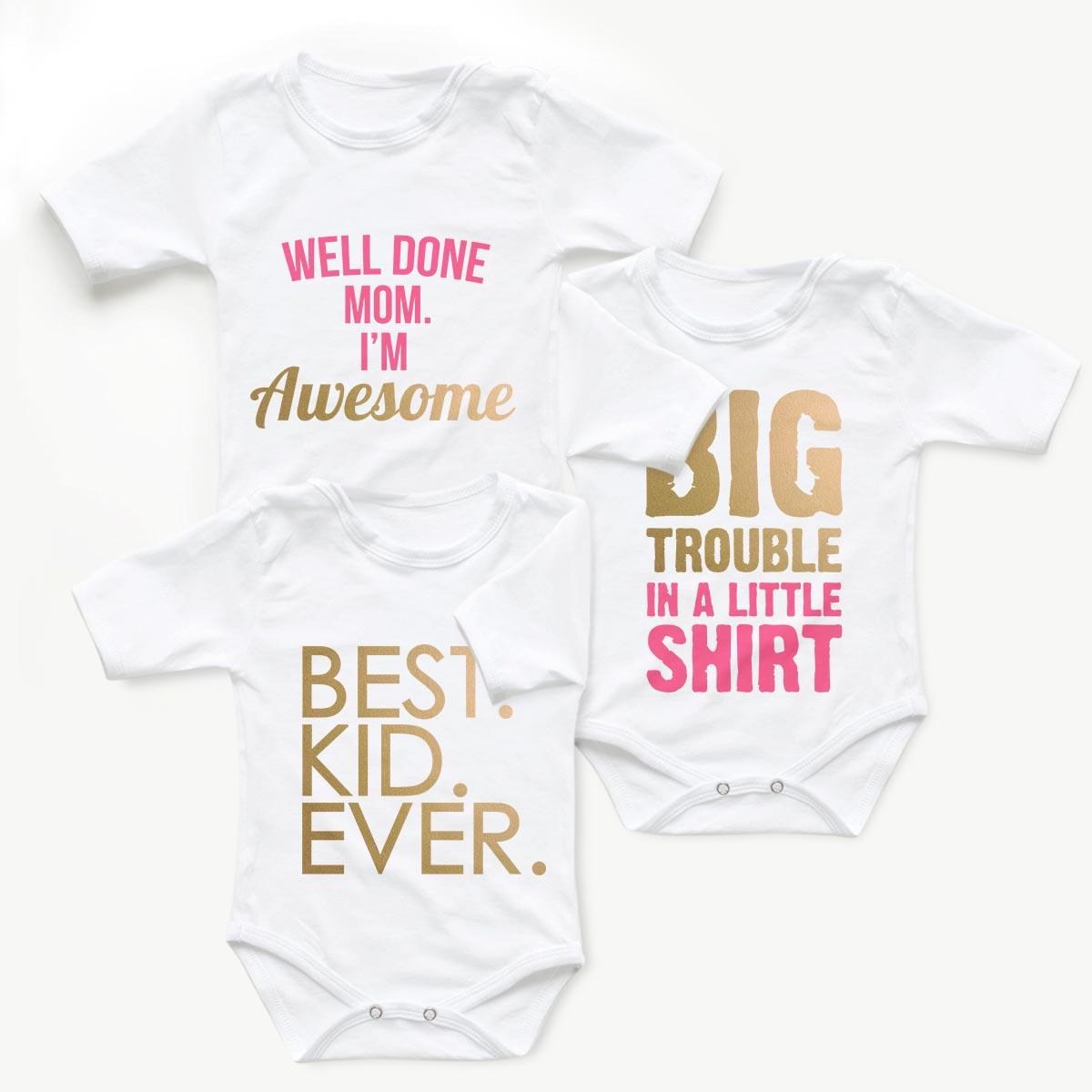 Body copii Set body BIG Trouble Gold - fetita 1