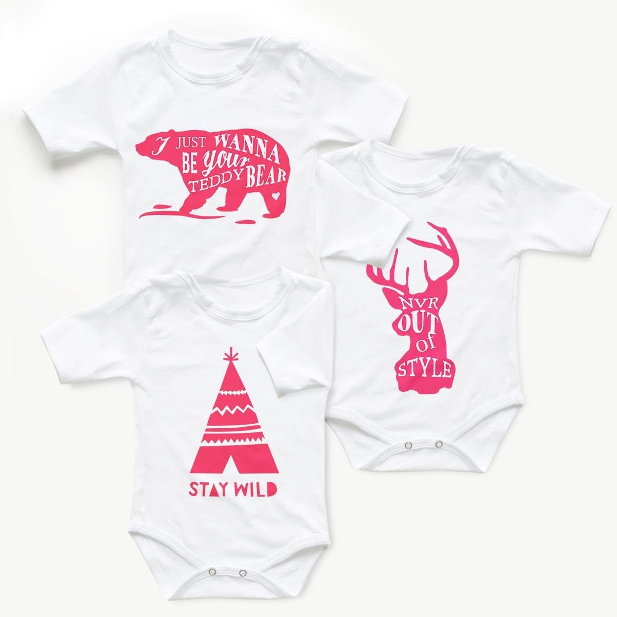 Body copii Set body Stay Wild - fetita 1