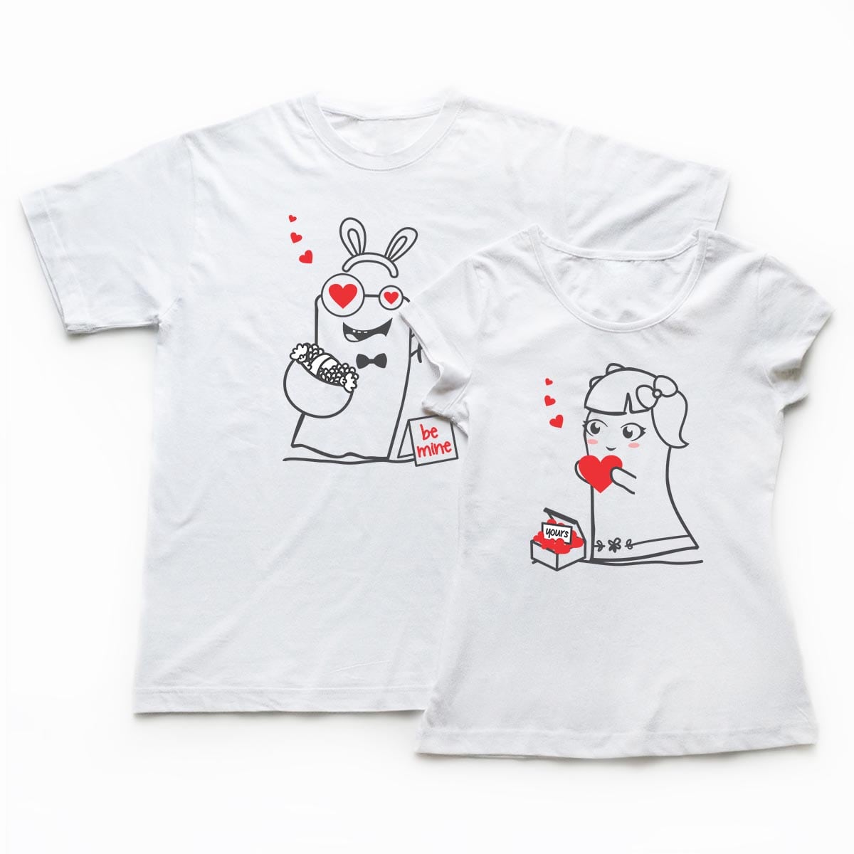 Tricouri cupluri - Bizzi in love 1