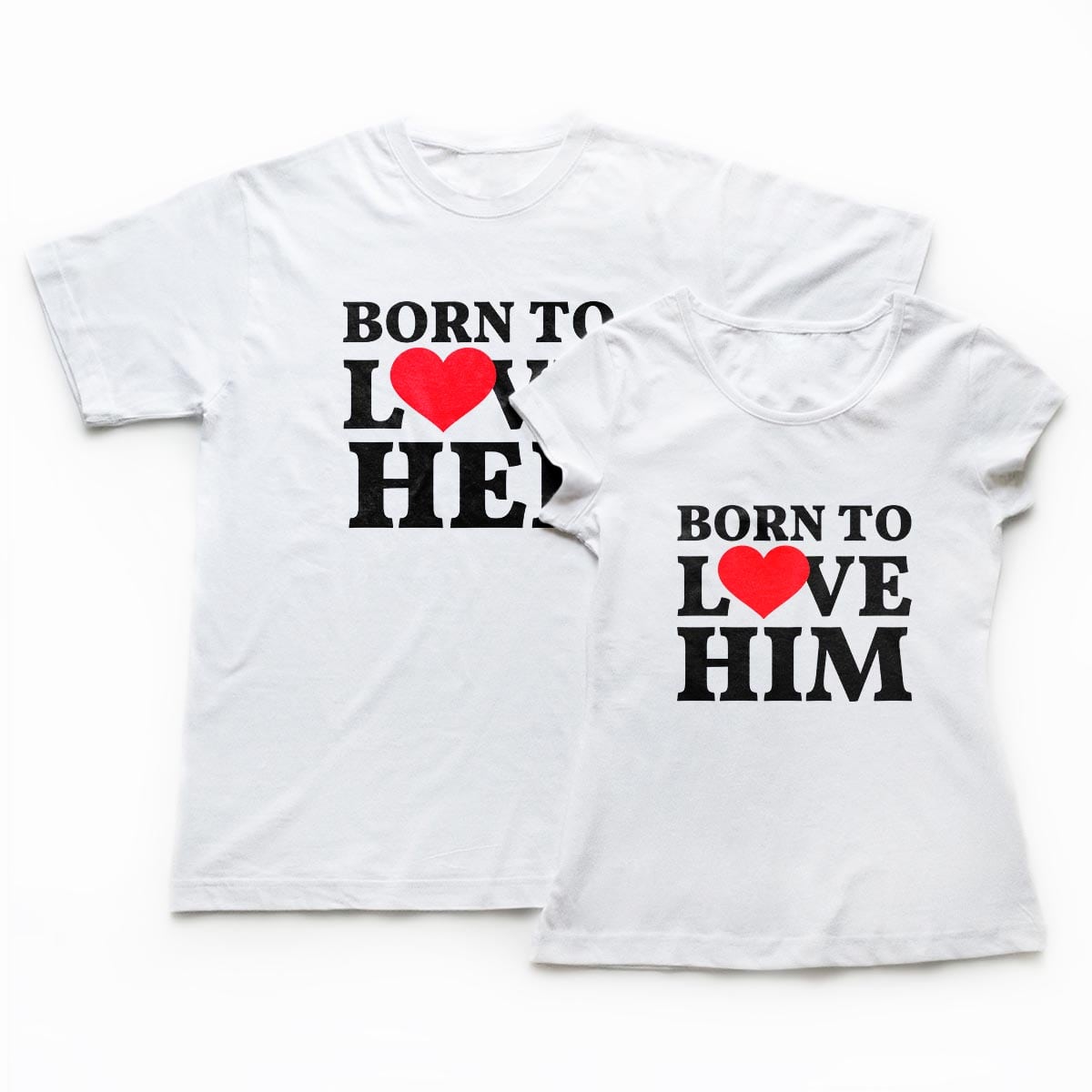 Tricouri cupluri - Born to love 1