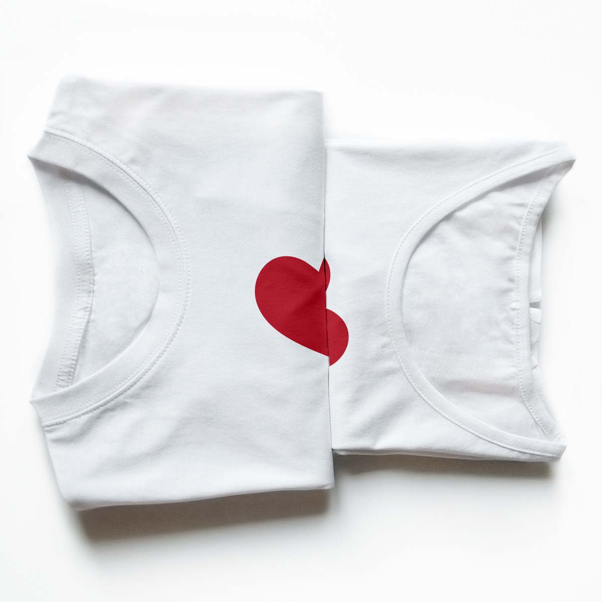 Tricouri cupluri - Complete heart1