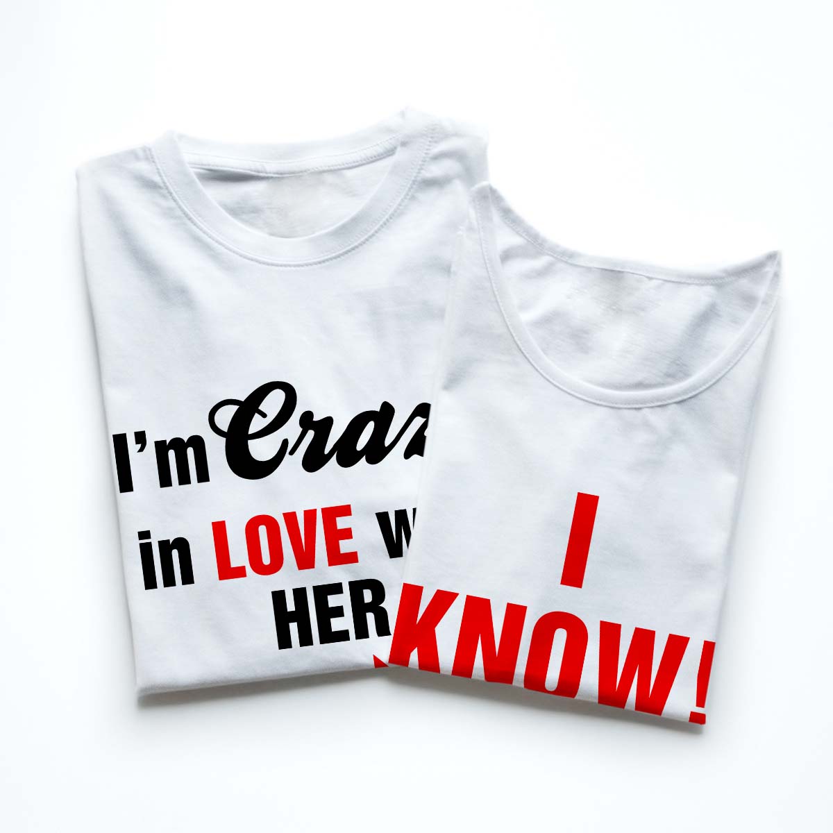 Tricouri cupluri - Crazy in love1