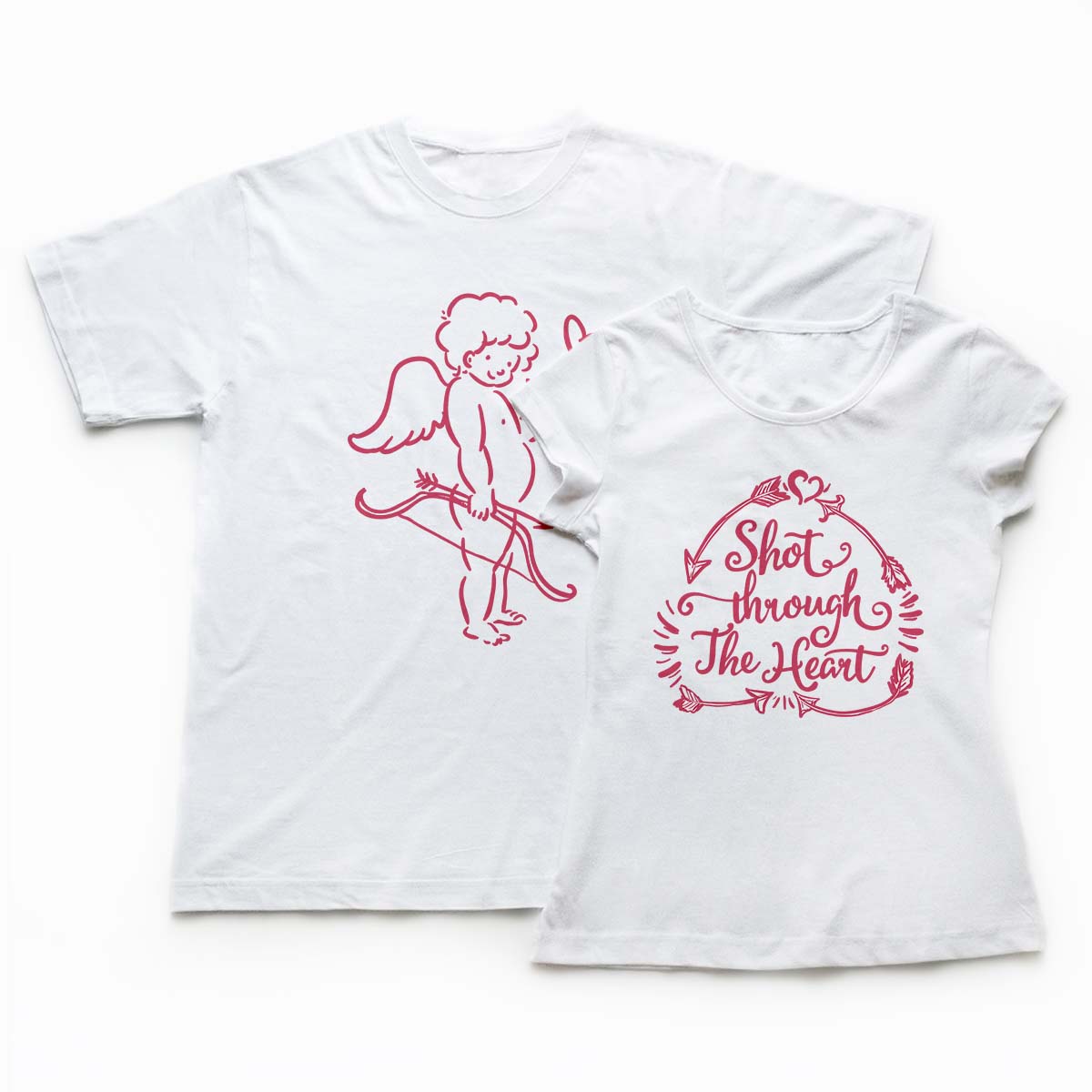 Tricouri cupluri - Cupid is here1