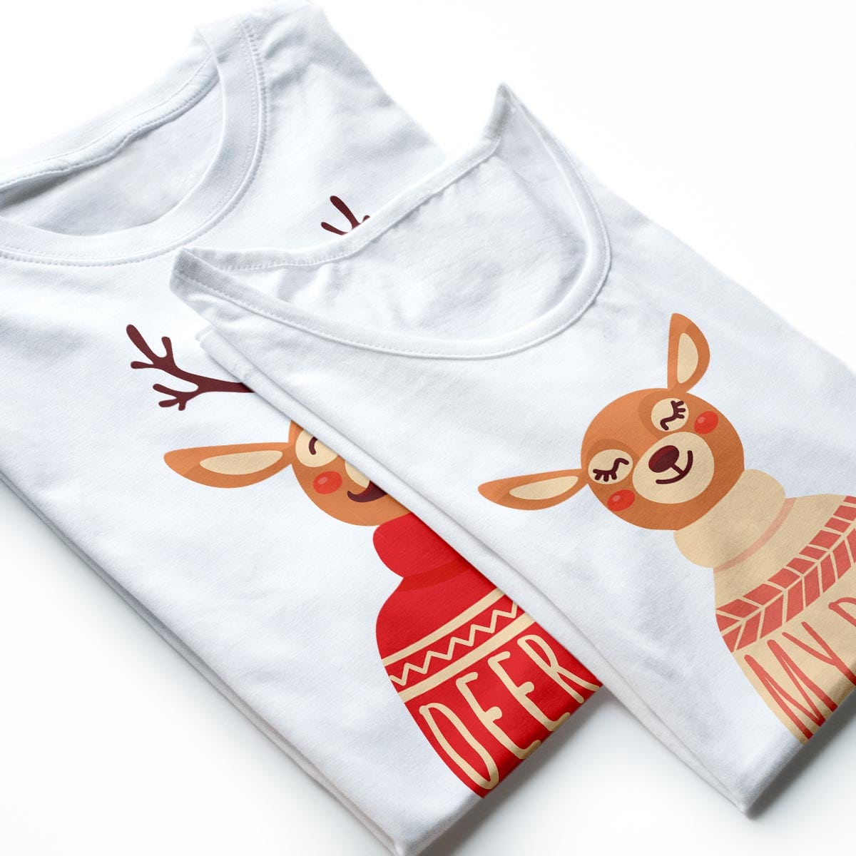 Tricouri cupluri Deer Couple1