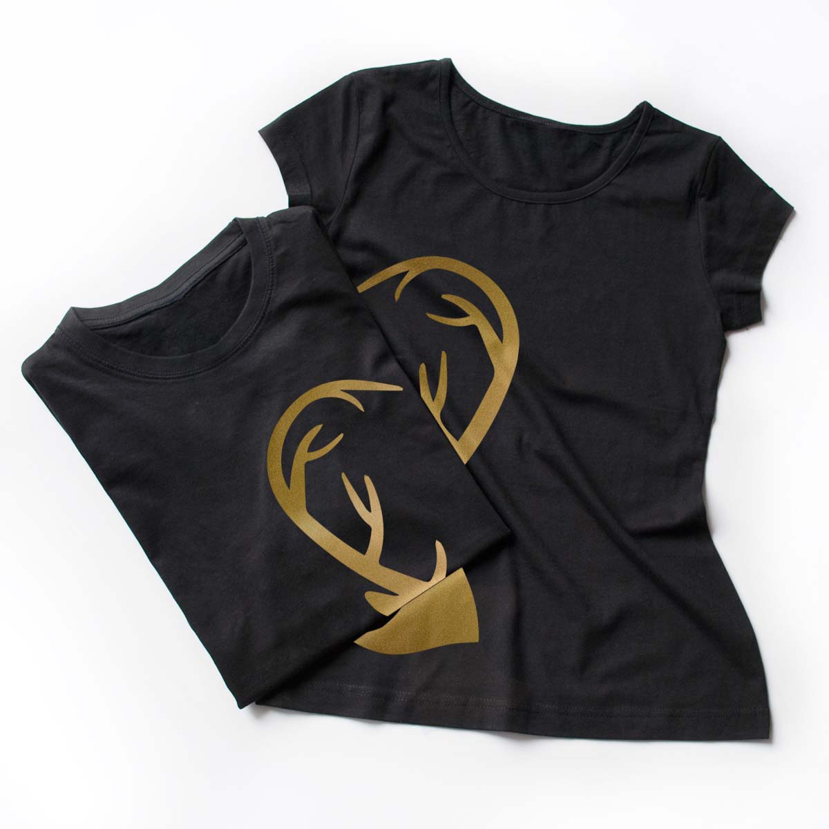 Tricouri cupluri - Deer Love - gold2