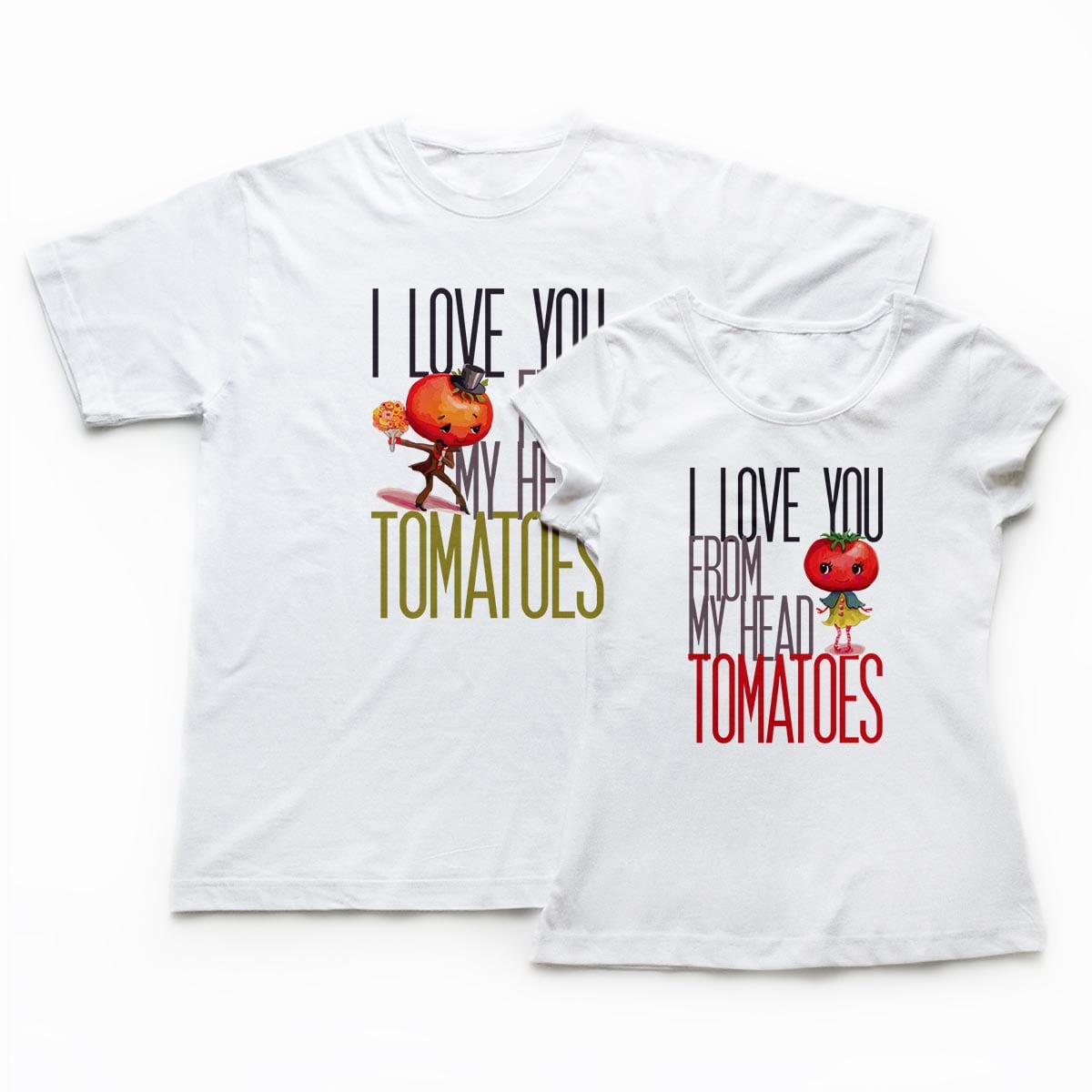 Tricouri cupluri - Din inima2