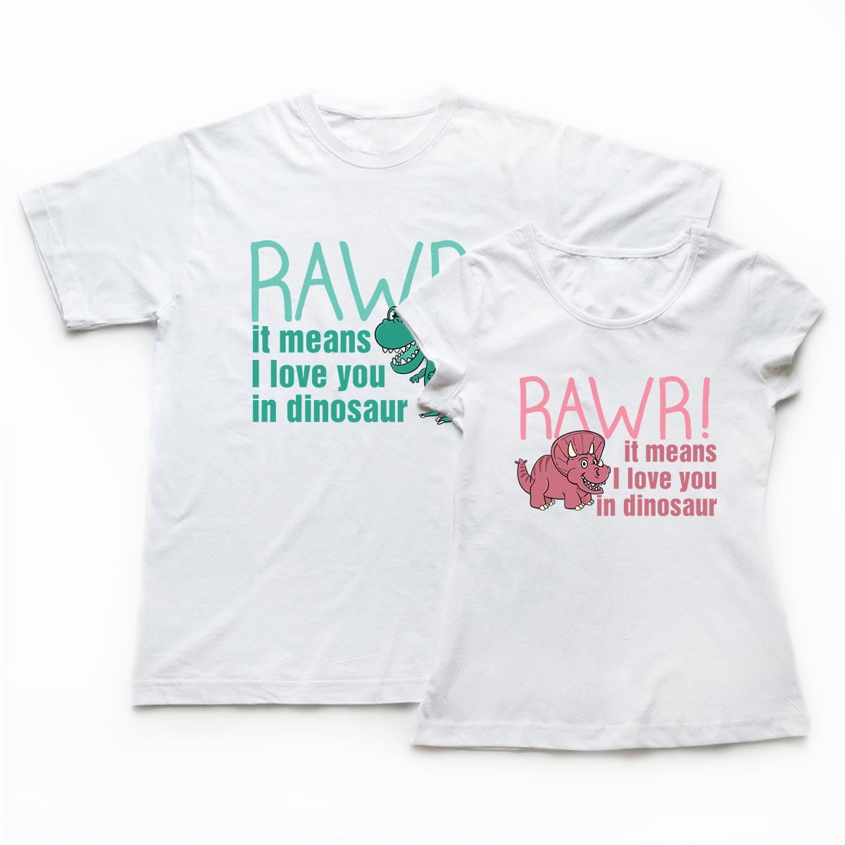 Tricouri cupluri - Dinozauri1