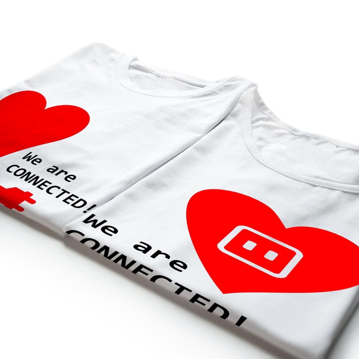 Tricouri cupluri - Electric love1