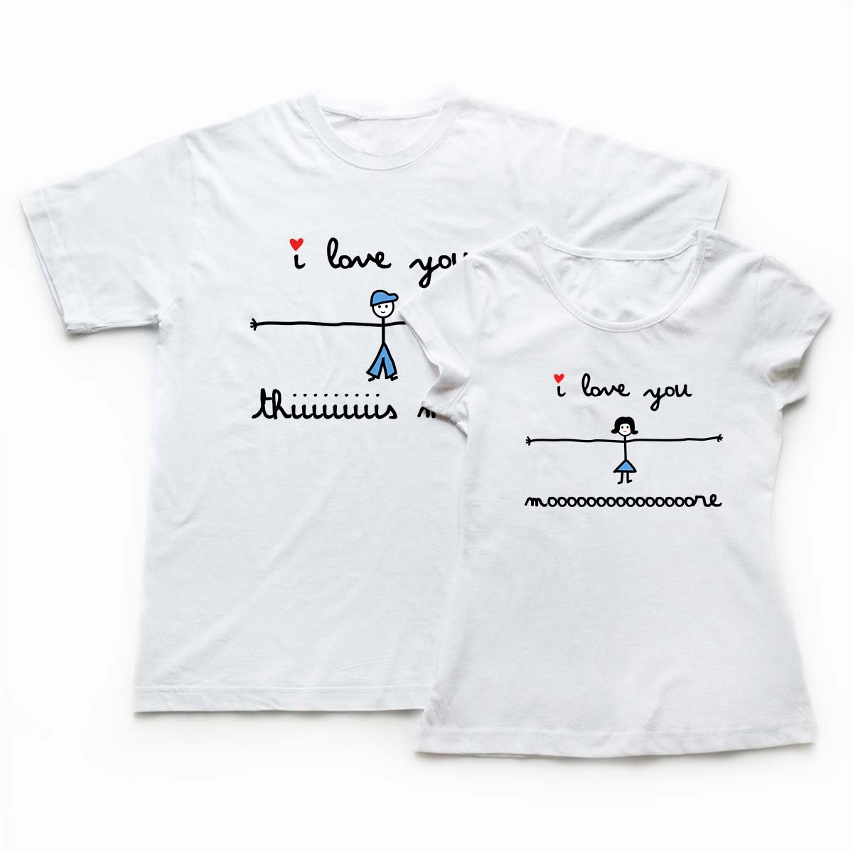 Tricouri cupluri Eternity Love alb 1