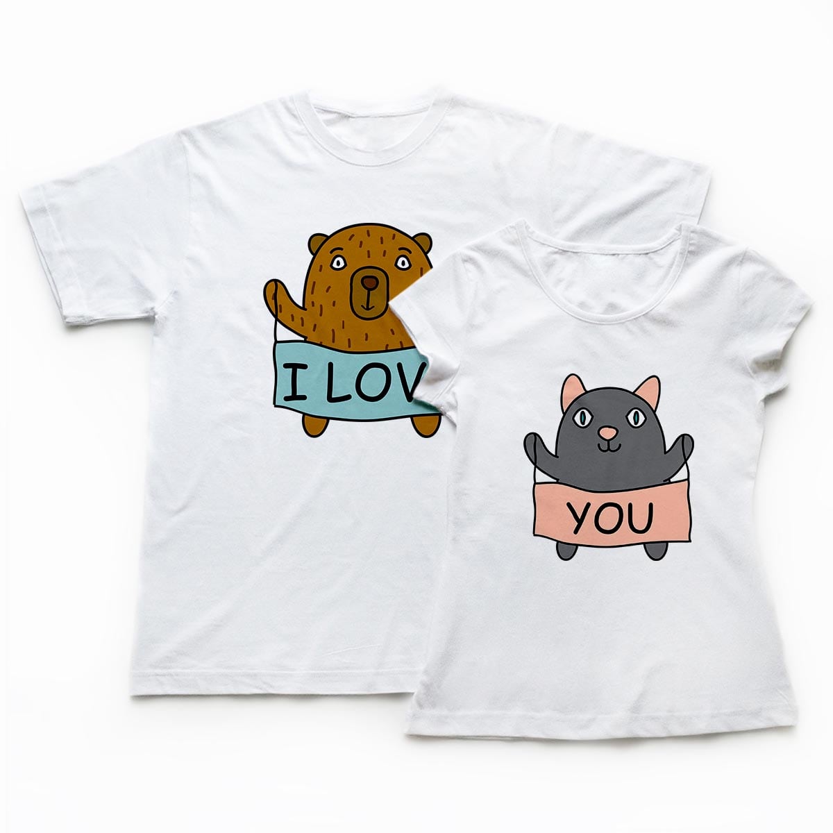 Tricouri ieftine cupluri Funky Love4