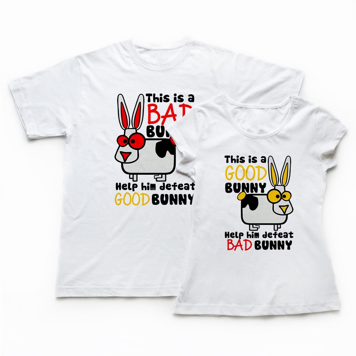 Tricouri cupluri - Good and Bad1