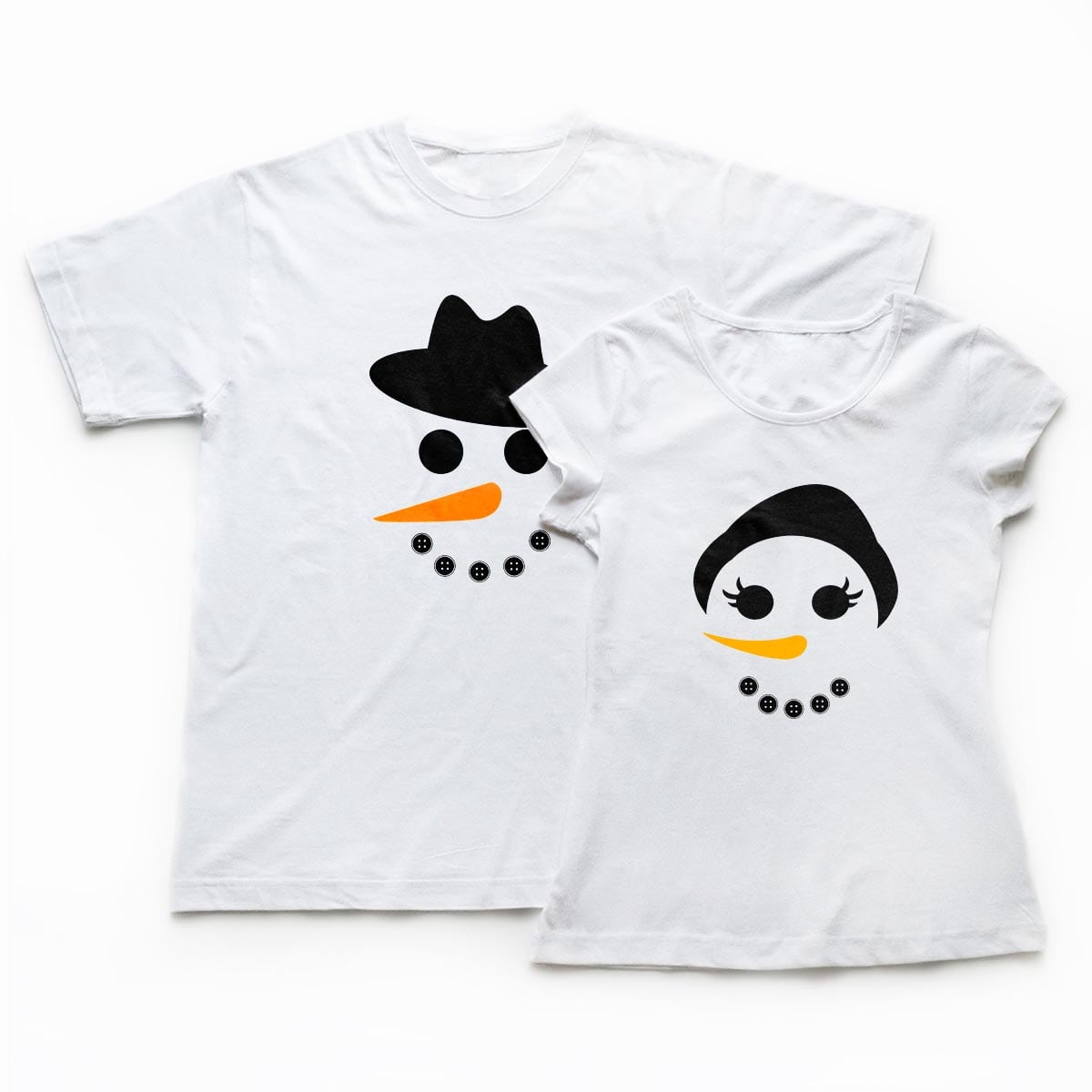 Tricouri cupluri - Happy Snowman 1