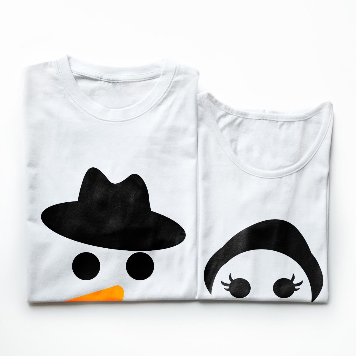 Tricouri cupluri - Happy Snowman 1