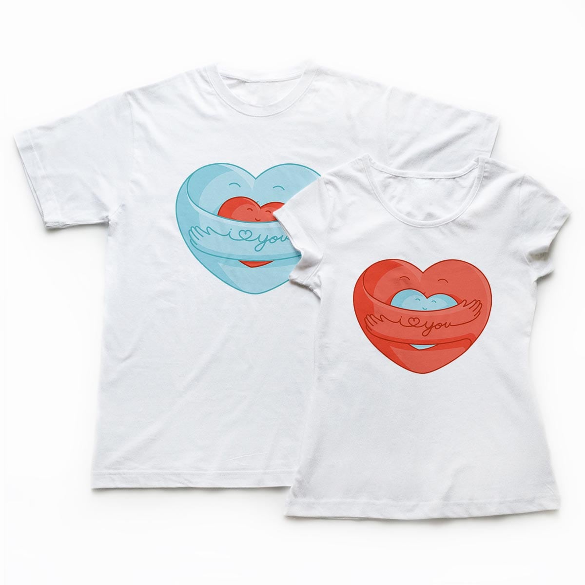 Tricouri cupluri - Hug2