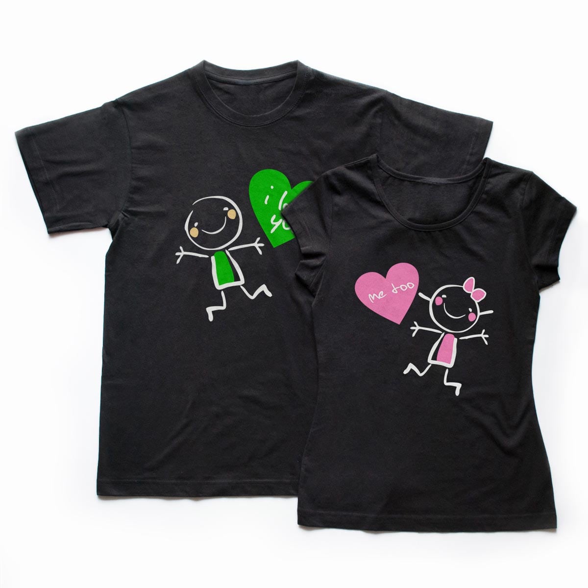 Tricouri cupluri - I love you 2