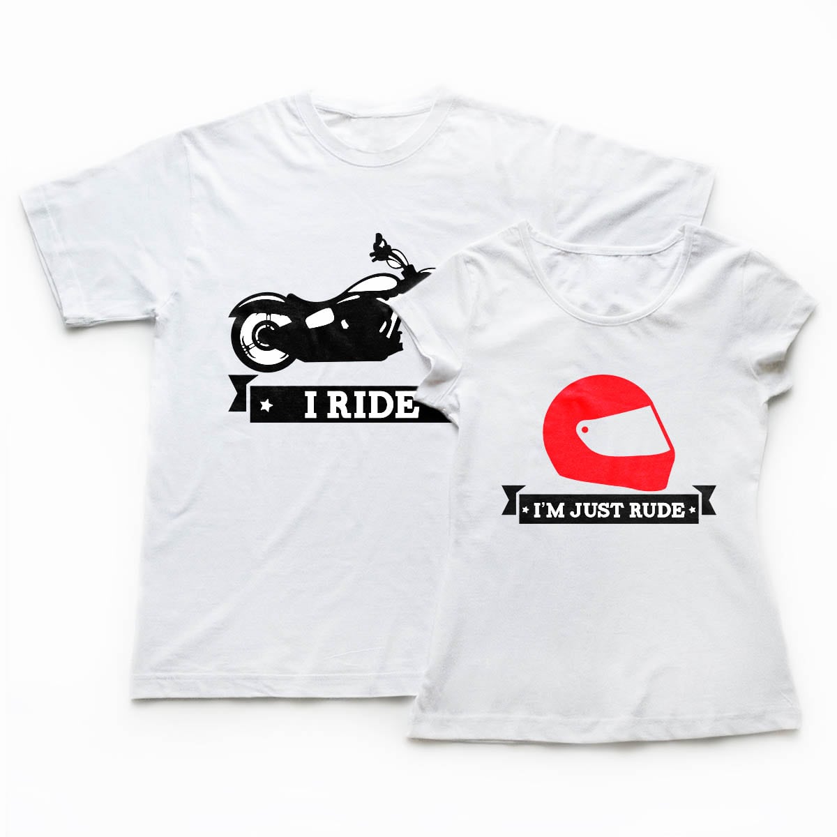 Tricouri cupluri - I ride 1