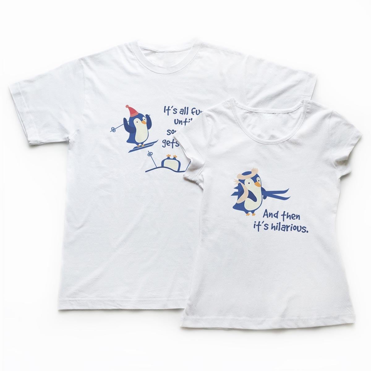 Tricouri cupluri, set tricouri albe