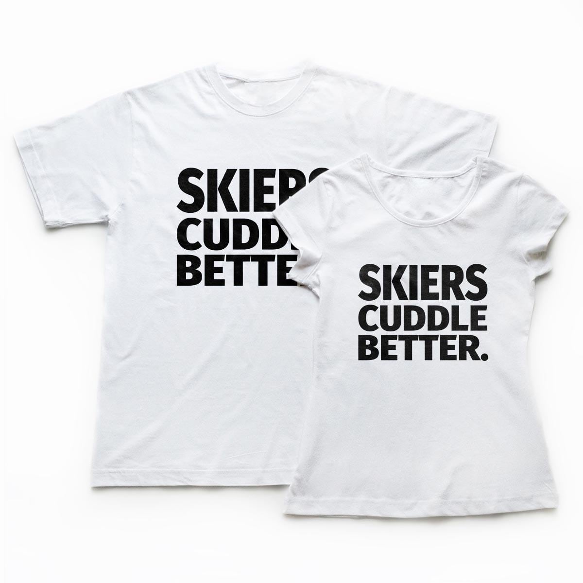 Tricouri cupluri - Skiers Love 1