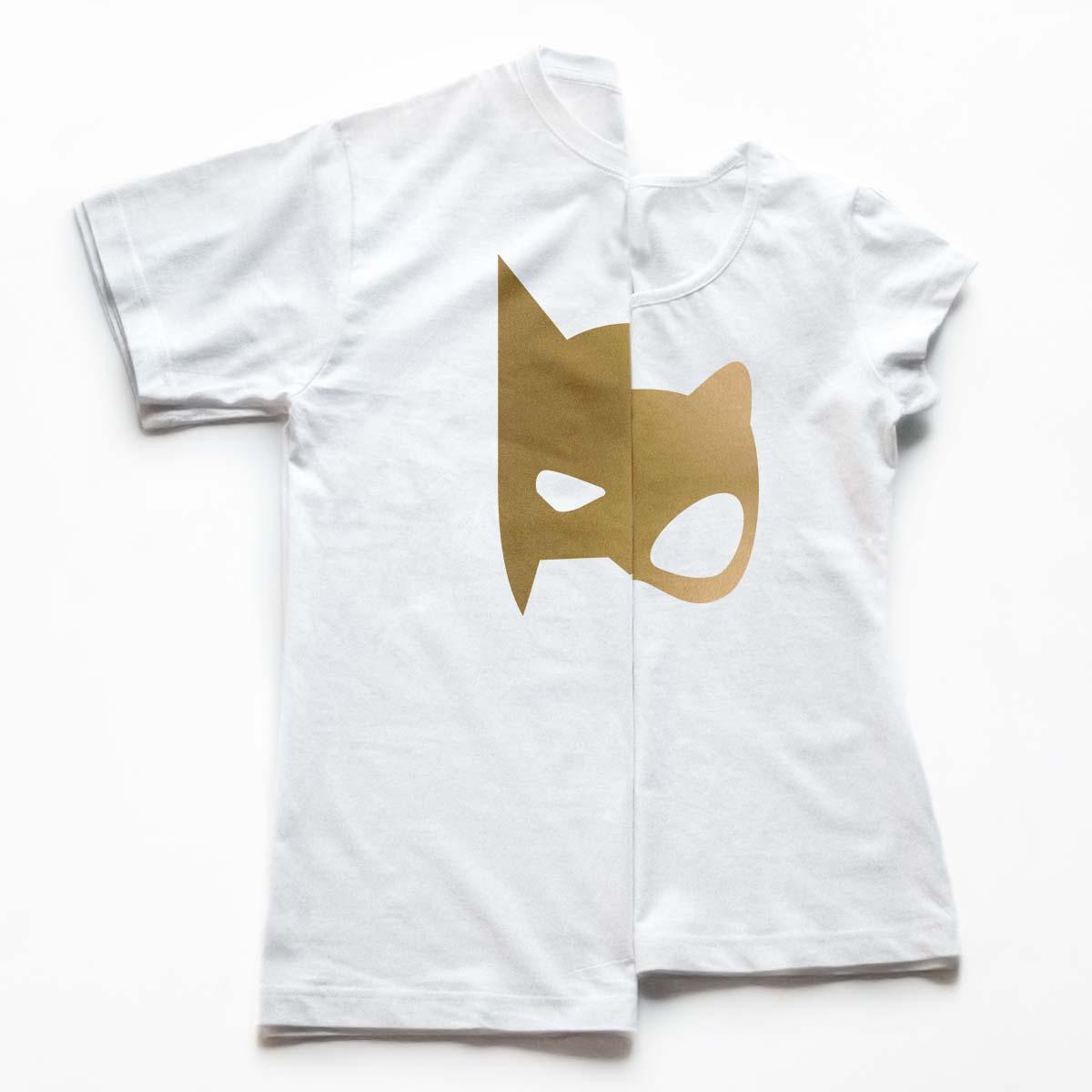 Tricouri ieftine cupluri - Superheroes gold 2