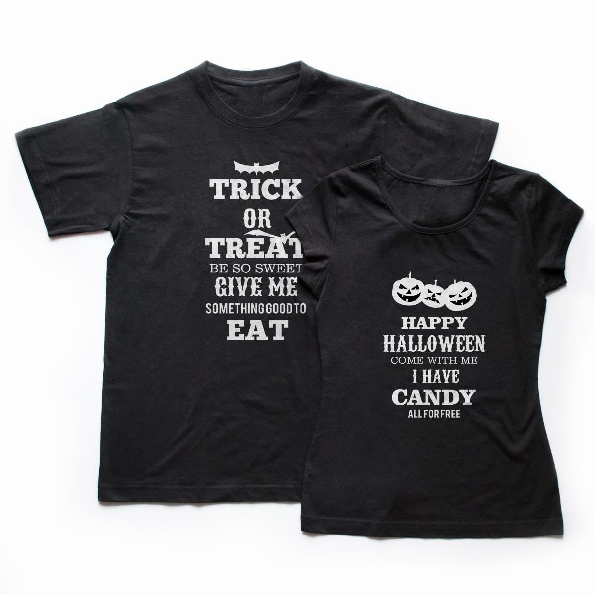 Tricouri cupluri - Trick or Treat 1