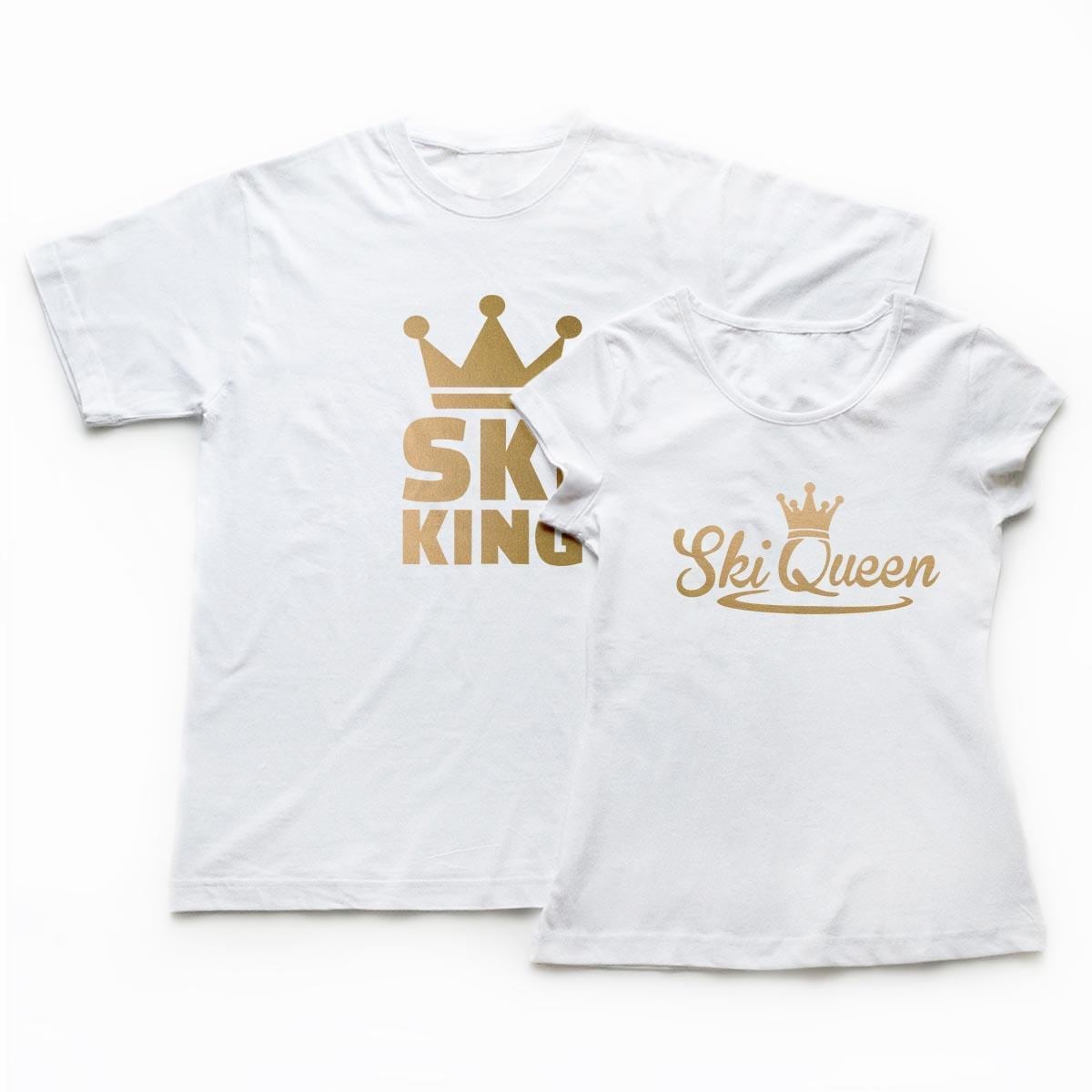 Tricouri cupluri - Winter Queen & King Gold 1