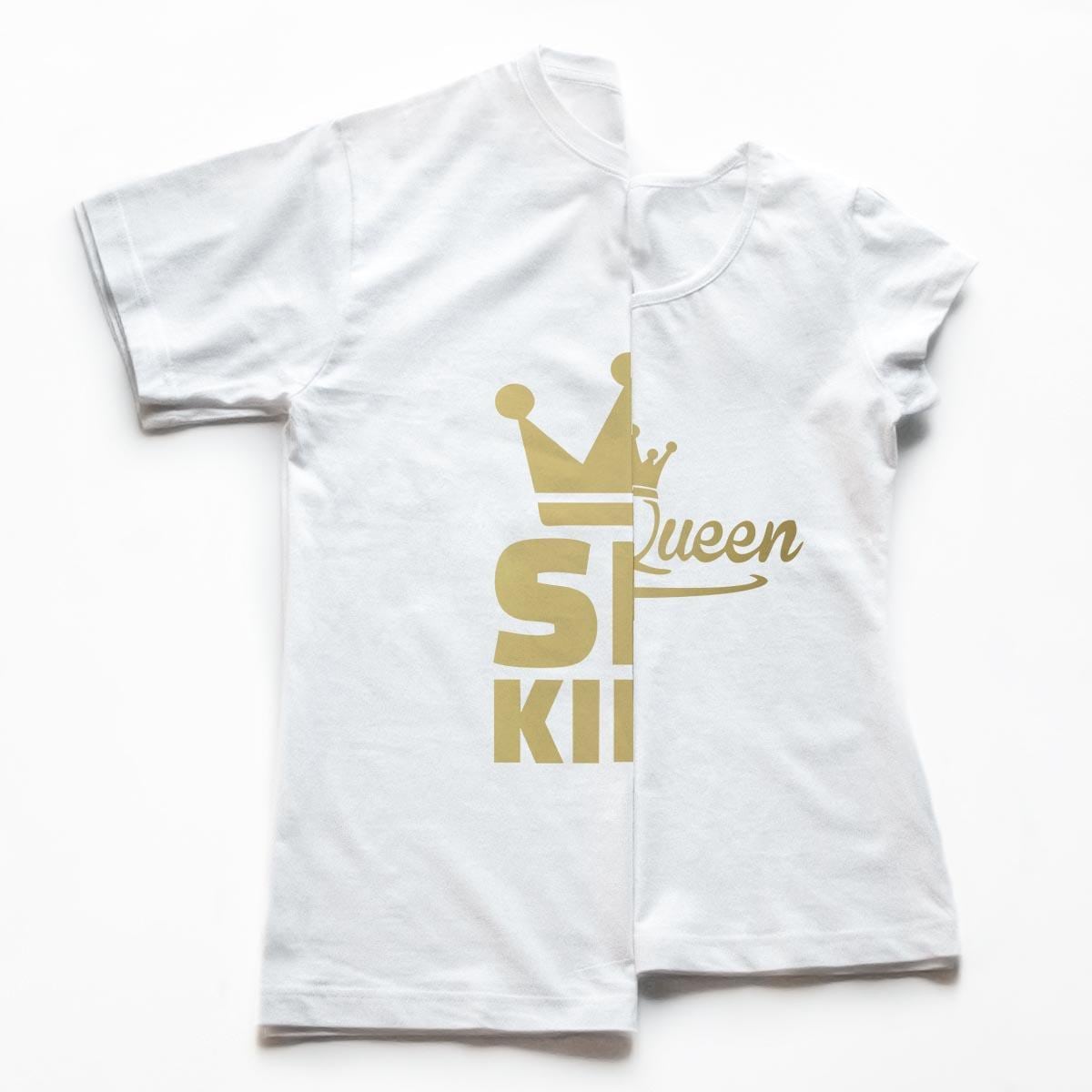 Tricouri cupluri - Winter Queen & King Gold 1